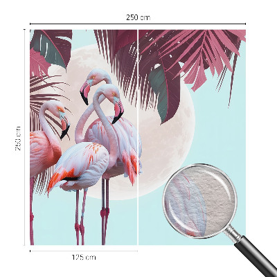 Stenska dekoracija fototapeta z motivom eksotičnih ptic