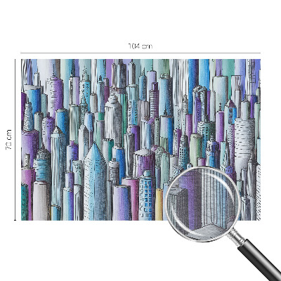 Flis fototapeta Mestni nebotičniki