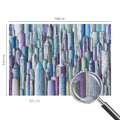 Flis fototapeta Mestni nebotičniki