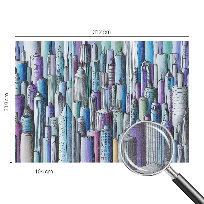 Flis fototapeta Mestni nebotičniki