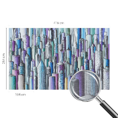 Flis fototapeta Mestni nebotičniki