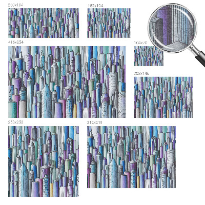 Flis fototapeta Mestni nebotičniki