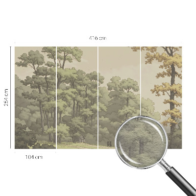 Fototapeta po meri Gozdna idila