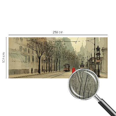 Fototapeta za spalnico z motivom urbane simetrije