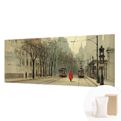 Fototapeta za spalnico z motivom urbane simetrije