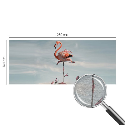 Fototapeta za dnevno sobo z elegantnim motivom flaminga
