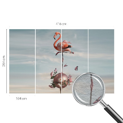 Fototapeta za dnevno sobo Eleganten flamingo
