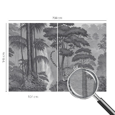 Stenska dekoracija fototapeta Tropska džungla