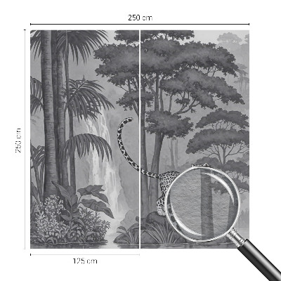 Stenska dekoracija fototapeta Tropska džungla