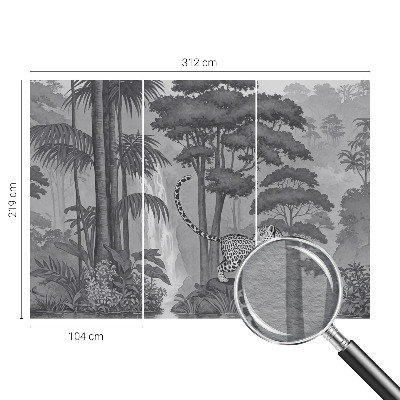 Stenska dekoracija fototapeta Tropska džungla