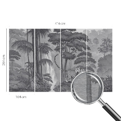 Stenska dekoracija fototapeta Tropska džungla