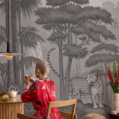 Stenska dekoracija fototapeta Tropska džungla