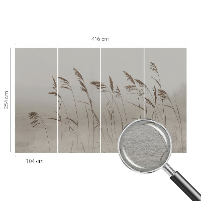 Flis fototapeta Trave v megli