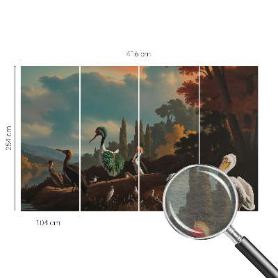 Fototapeta po meri Slikovite ptice