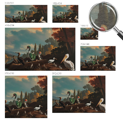 Fototapeta po meri Slikovite ptice