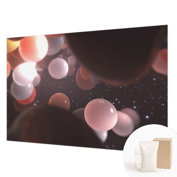 Fototapeta s tiskom z motivom vesoljskih krog in planetov