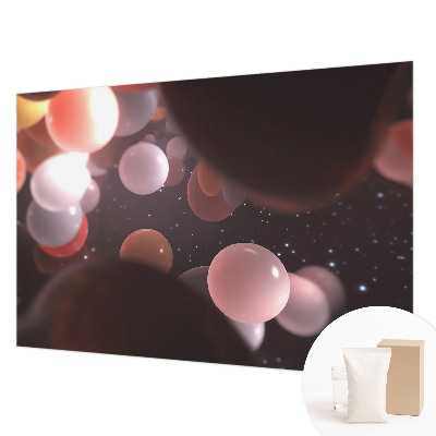 Fototapeta s tiskom z motivom vesoljskih krog in planetov