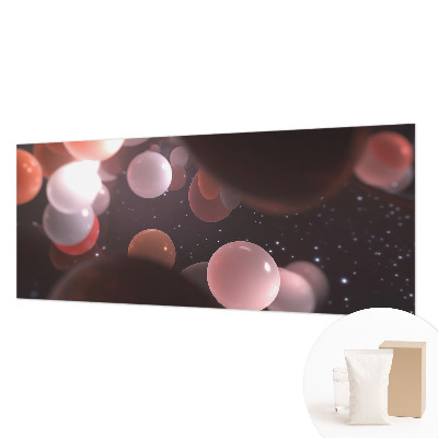 Fototapeta s tiskom z motivom vesoljskih krog in planetov