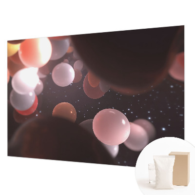 Fototapeta s tiskom z motivom vesoljskih krog in planetov