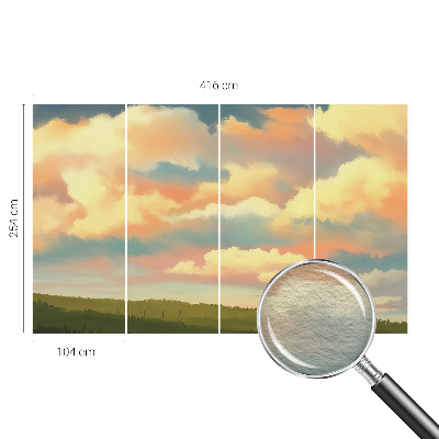 Stenska fototapeta flis z motivom neba z oblački