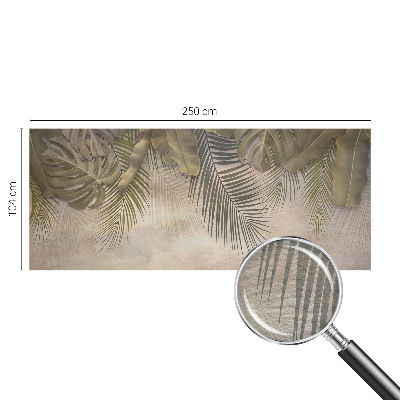 Tiskana fototapeta flis s tropskim motivom listov