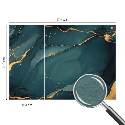 Dekorativna fototapeta Temno modra abstrakcija