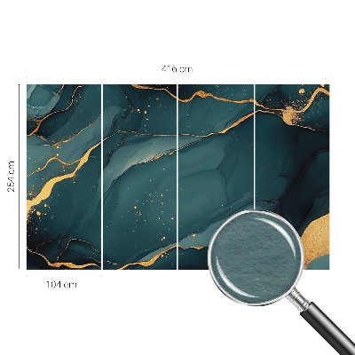 Dekorativna fototapeta Temno modra abstrakcija