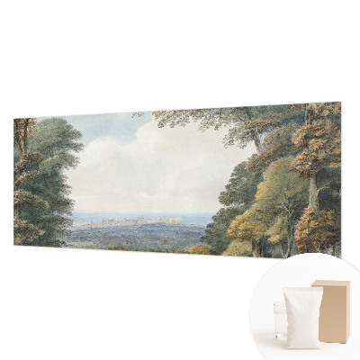 Netkana fototapeta Gozdnata pokrajina