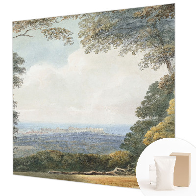 Netkana fototapeta Gozdnata pokrajina