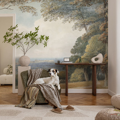 Netkana fototapeta Gozdnata pokrajina