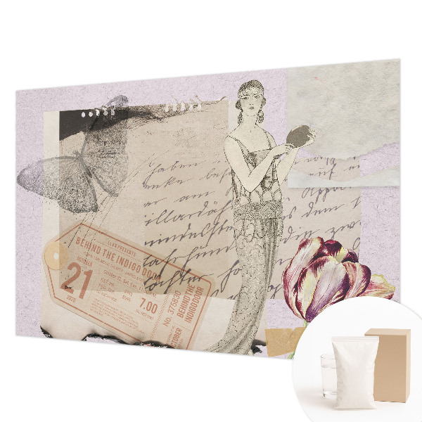 Stenska fototapeta flis Nostalgični kolaž