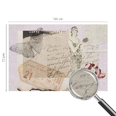 Stenska fototapeta flis Nostalgični kolaž