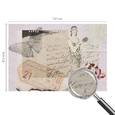 Stenska fototapeta flis Nostalgični kolaž