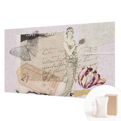 Stenska fototapeta flis Nostalgični kolaž