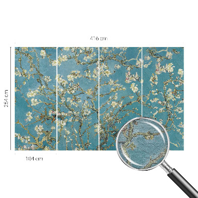 Flis fototapeta Cvetoče veje