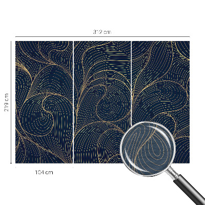 Tiskana fototapeta flis z valovitim motivom