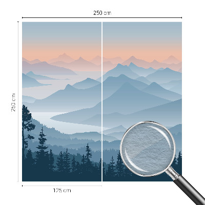 Fototapeta za steno z motivom gorske panorame