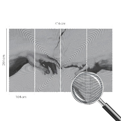 Flis fototapeta za otroško sobo Hipnotične roke