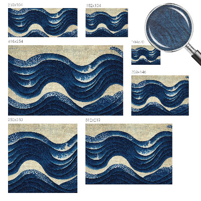 Flis fototapeta z motivom oceanskih oblik