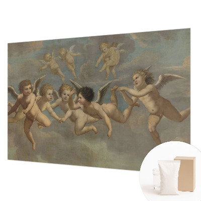 Stenska fototapeta flis z motivom angelskih figur