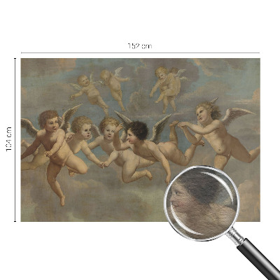 Stenska fototapeta flis z motivom angelskih figur