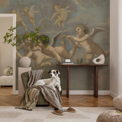 Stenska fototapeta flis z motivom angelskih figur