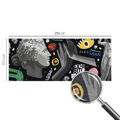 Tiskana fototapeta flis Barvita razstava