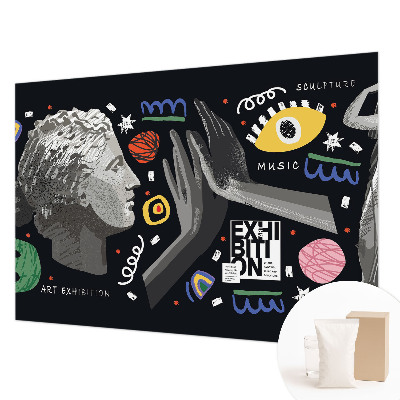 Tiskana fototapeta flis Barvita razstava