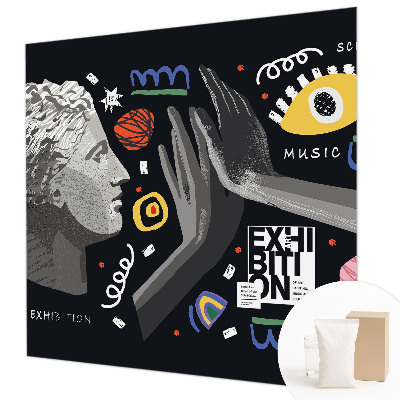 Tiskana fototapeta flis Barvita razstava