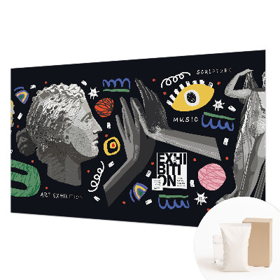 Tiskana fototapeta flis Barvita razstava