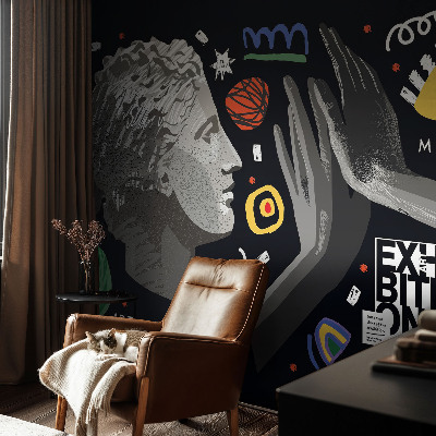 Tiskana fototapeta flis Barvita razstava