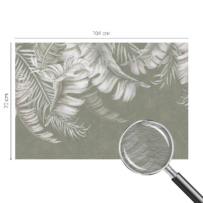 Stenska dekoracija fototapeta Nežni listi