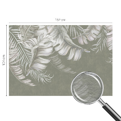 Stenska dekoracija fototapeta Nežni listi