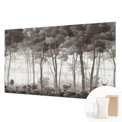 Fototapeta s tiskom z motivom gozde v naravnih tonih